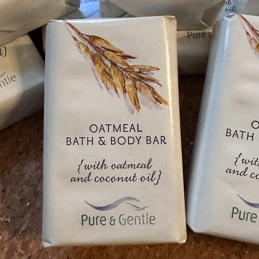 Lot of Pure & Gentle OATMEAL BATH AND BODY BAR - Bundle of 9 Bars - Picture 2 of 3